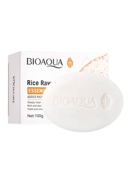 Купить Мыло с экстрактом риса для лица и тела Bioaqua Rice Raw Pulp, 100 гр