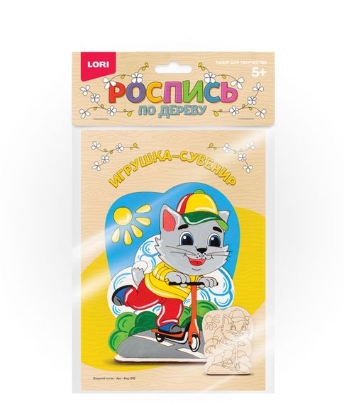 Купить Набор для росписи по дереву "Озорной котик" Lori