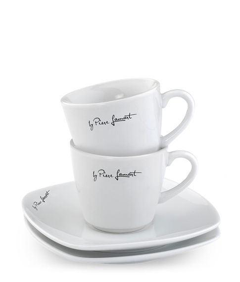 Комплект фарфоровых кружек с блюдцами DINE Lamart | LT9017