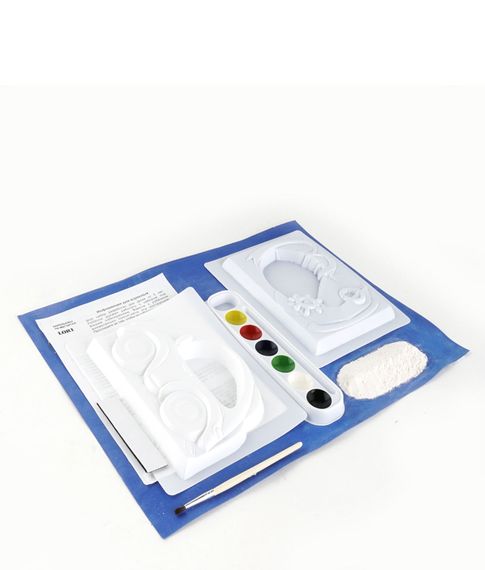 Набор для творчества Фоторамки из гипса "Машинка и кораблик" LORI