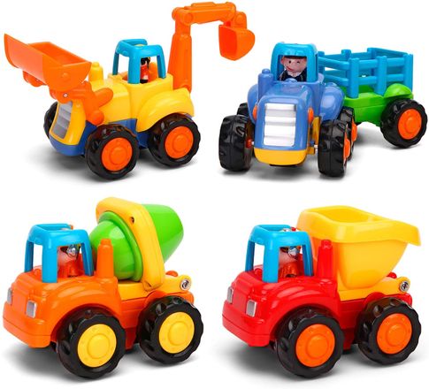 Набор машинок для фермы (комплект из 4 шт) Hola