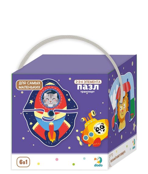 Набор пазлов Транспорт Dodo, 18 элементов