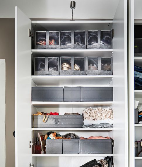 Коробка для обуви IKEA SKUBB, 22x34x16 см (4 шт)