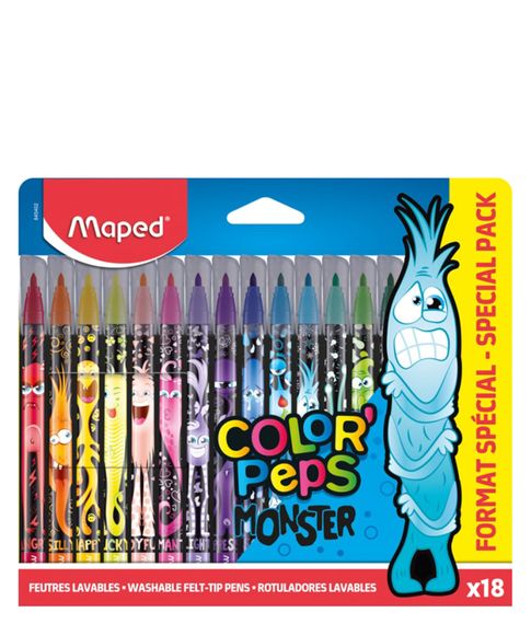 Купить Фломастеры Maped ColorPeps Monster, 18 цв.