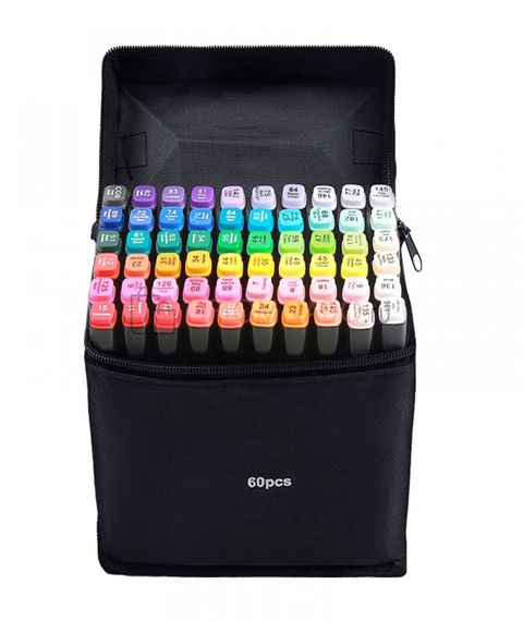 Фломастеры для скетчинга 60 цветов