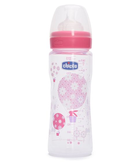 Бутылочка Chicco Wellbeing Feeding 4M+ 330мл
