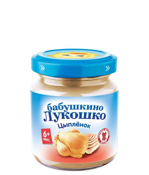Купить Пюре из цыпленка 6 мес+ Бабушкино Лукошко, 100 г