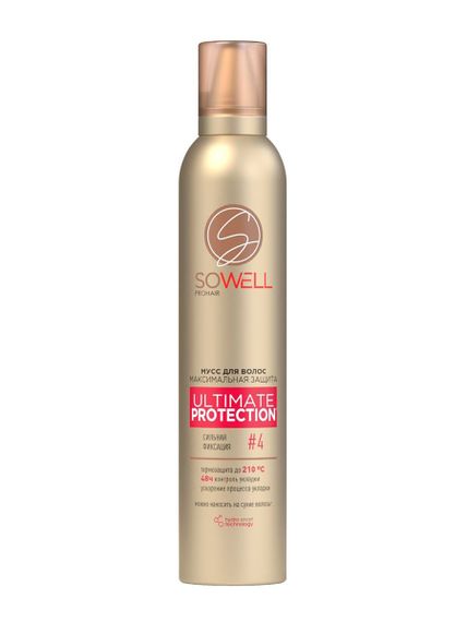 Купить Мусс для волос SoWell «Ultimate Protection» максим. защита и идеальная укладка, сильной фиксации, 200 мл