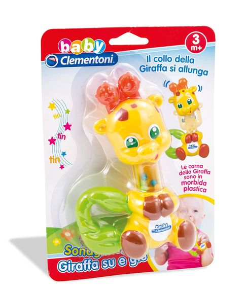 Погремушка-прорезыватель жираф Clementoni
