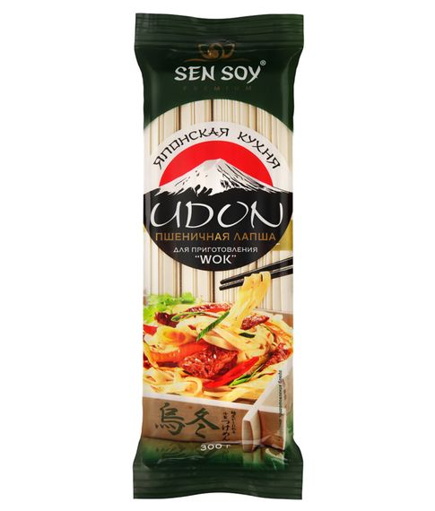 Лапша пшеничная Udon premium Sen Soy, 300 гр xarid qilish