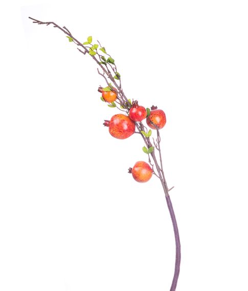 Искусственные цветы: ветка граната ( 1 шт)