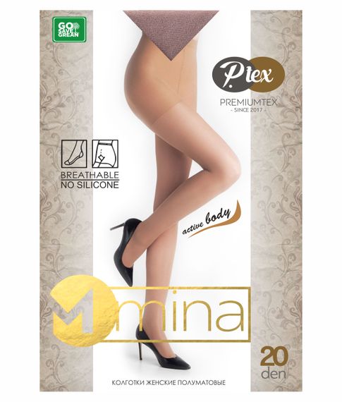 Купить Колготки полуматовые "MINA"20 den, Latte