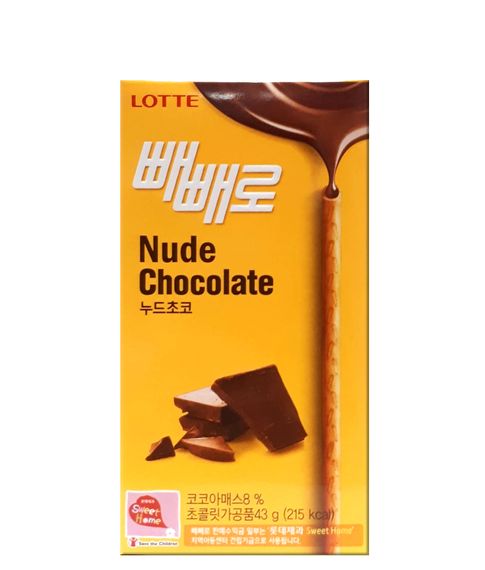 Купить Соломка с шоколадной начинкой Lotte Pepero Nude, 50 г