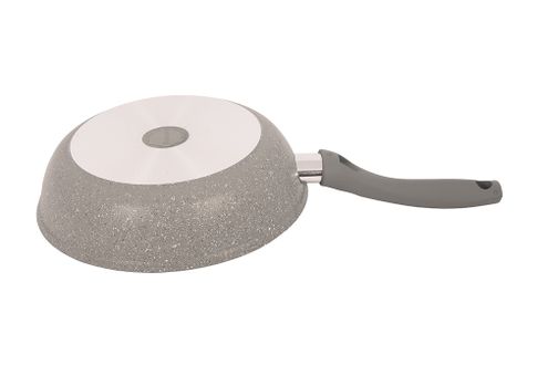 Сковорода 240/60мм с ручкой АП (светлый мрамор)