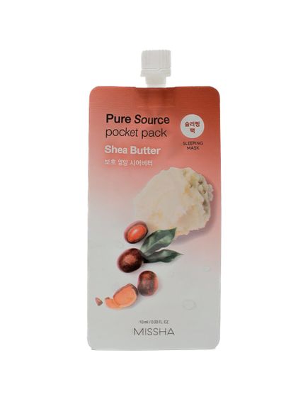Купить Ночная несмываемая маска для лица Missha Shea butter, 10 ml