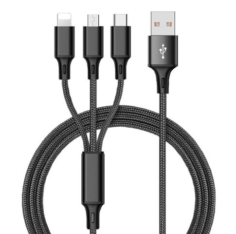 Купить Кабель для зарядки 3 в 1 (lightning, TYPE-C, MICRO-USB)