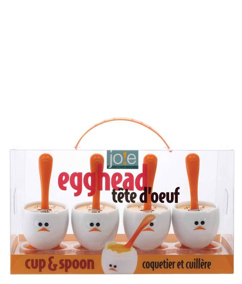 Набор из 4 подставок и ложек для яиц всмятку Joie Msc