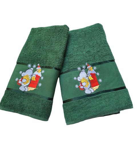 Подарочный комплект на Новый год из 2-х полотенец