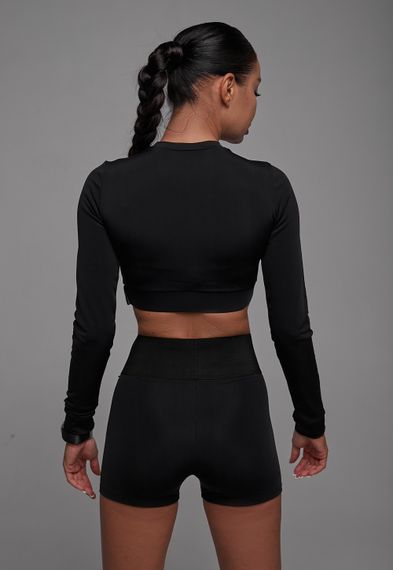 Лонгслив короткий Simple Black Mansen