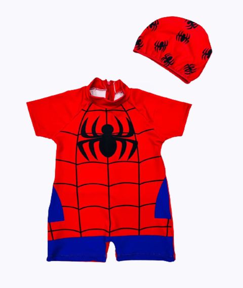 Купить Плавательный костюм с шапочкой SPIDERMAN