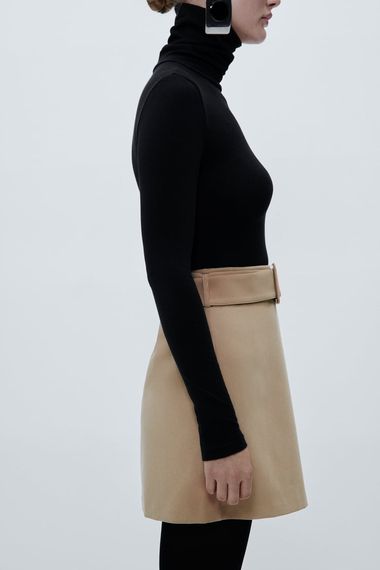 Юбка с поясом ZARA