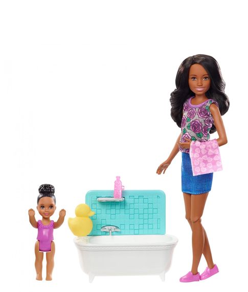 Купить Игровой набор Няня Время купания Barbie