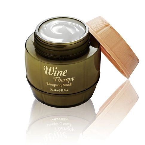 Ночная обновляющая маска с белым вином HOLIKA HOLIKA Wine Therapy Sleeping Mask White Wine, 120 мл