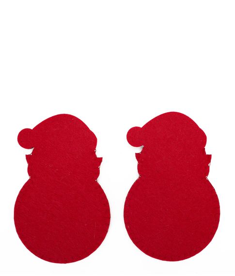 Набор кармашков для сервировки cтоловых приборов "Дед Мороз" (набор 2 шт)