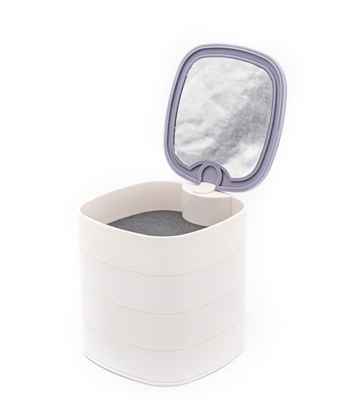 Шкатулка для хранения украшений с зеркалом