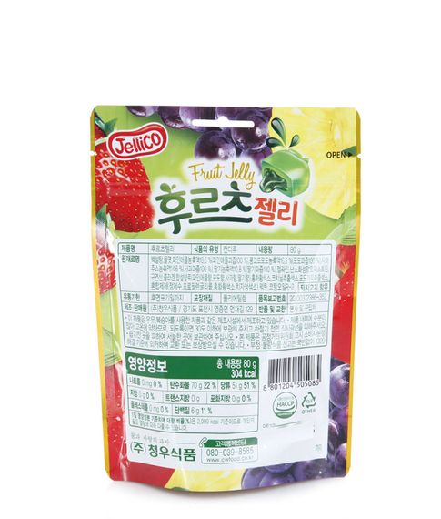 Фруктовое желе с начинкой Jellico, 80 г