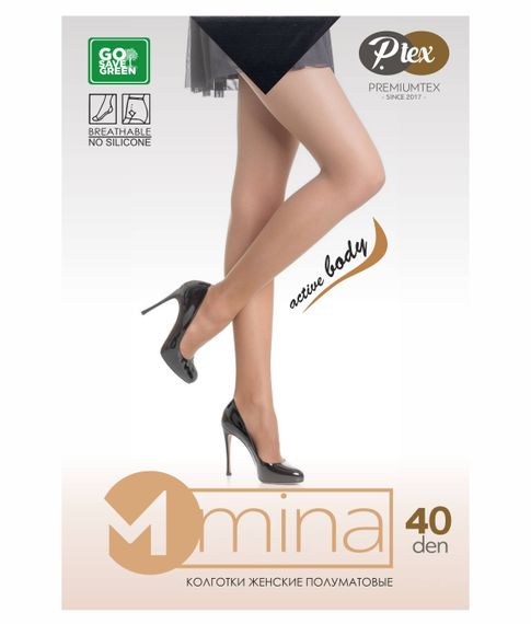 Колготки полуматовые "MINA"40 den, Nero xarid qilish