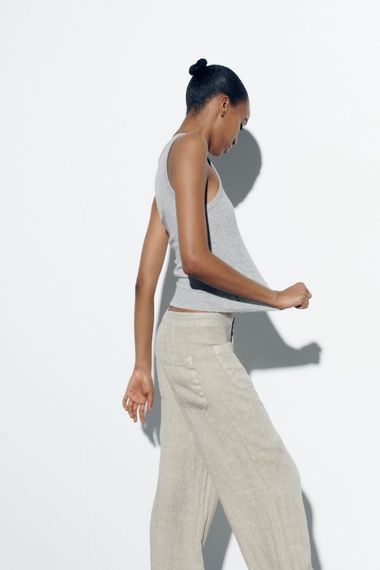 Майка из трикотажа ZARA