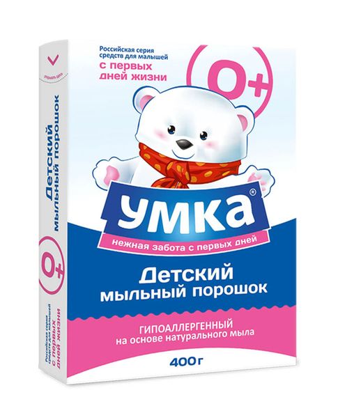 Купить Мыльный порошок для стирки детского белья Умка, 400 г