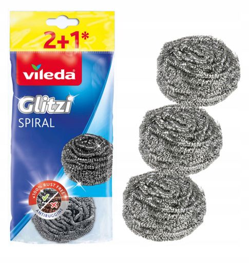 Комплект металлических спиральных губок Glitzi Spiral Vileda xarid qilish