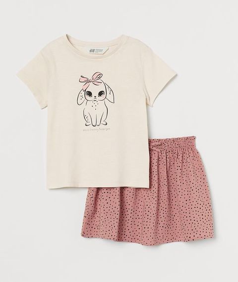 Купить Хлопковый комплект для девочки H&M