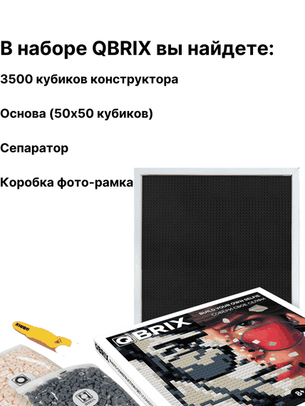 Фото-конструктор Qbrix Original, картина по фотографии из кубиков конструктора