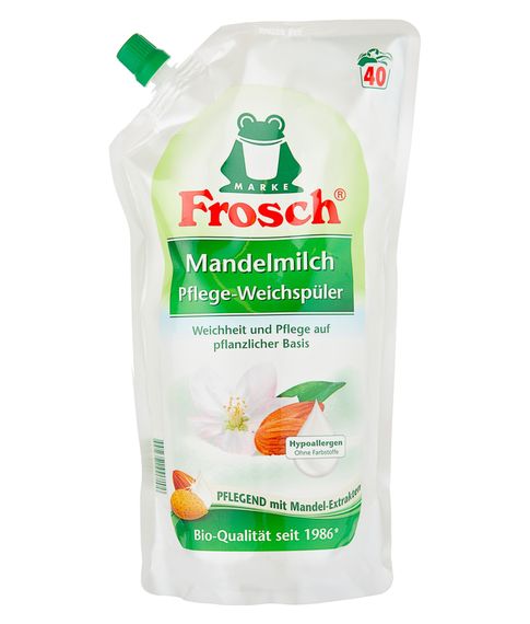 Купить Ополаскиватель для белья Frosch Миндальное молочко, мягкая упаковка 1л