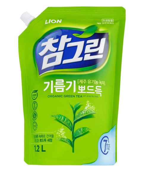 Купить Средство для мытья посуды, фруктов и овощей с зеленым чаем CJ Lion 1,2 л