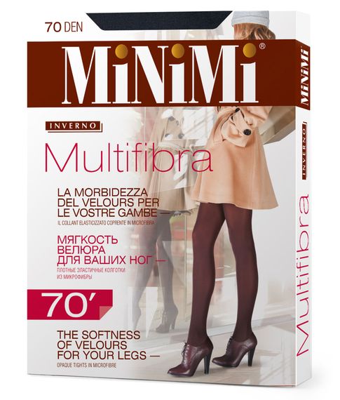 Купить Колготки из микрофибры Multifibra 70 Den Nero MINIMI