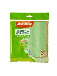 Купить Салфетка бытовая "ХОЗЯЮШКА Мила" целлюлоза 15*15 см, 3 шт.