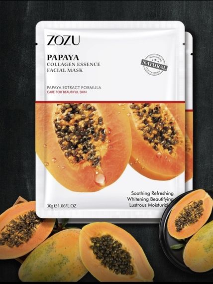 Купить Тканевая маска с экстрактом Папайи ZOZU