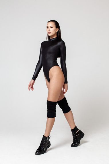 Боди VERGO VENUS BLACK LEATHER