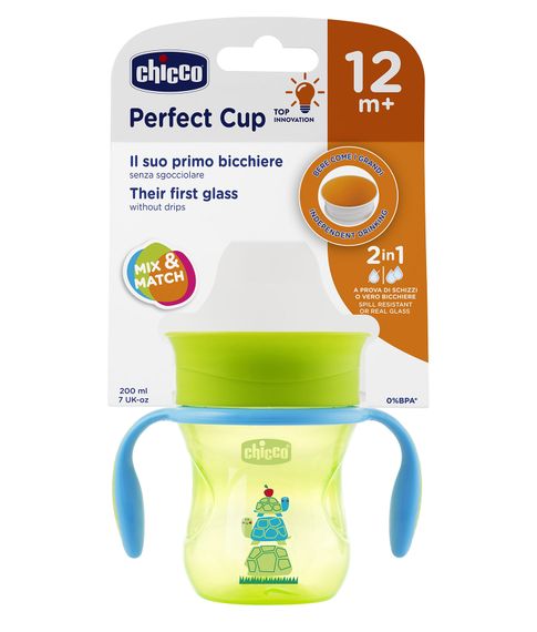 Поильник Chicco Perfect Cup(12m+), 200мл