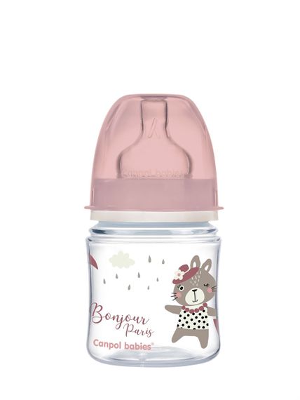 Купить Бутылочка антиколиковая с широким горлом Canpol Babies PP Easy Start "Bonjour Paris" 120мл (35/231pin)