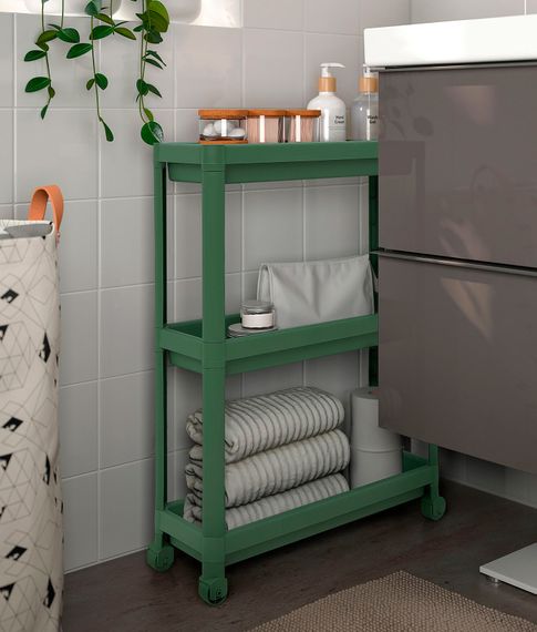 Купить VESKEN тележка, 54x18x71 см, зеленый