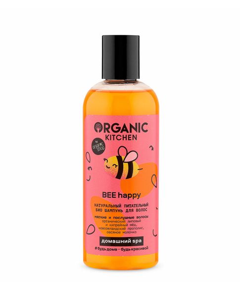Натуральный питательный био шампунь для волос BEE happy Organic Kitchen, 270 мл xarid qilish