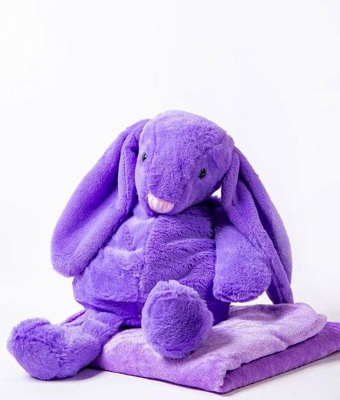 Игрушка-подушка + плед "Кролик" (60 см)