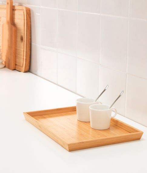 Поднос IKEA OSTBIT, 25x33 см, бамбук