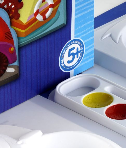 Набор для творчества Фоторамки из гипса "Машинка и кораблик" LORI