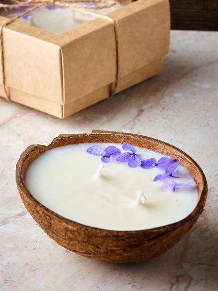 Купить Свеча в кокосе Sea salt & orchid, 170мл